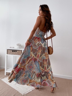 Vestido Longo Estampado Ref 9794 - comprar online