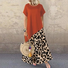 Vestido com Detalhe Animal Print cod 2607 - comprar online