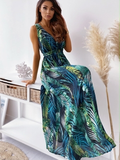 Vestido Longo Estampado Ref 9266 - comprar online