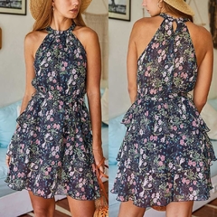 Vestido Floral Halter Ref 2448 - Divino Charme