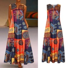 Vestido Maxi Estampado Ref 2001 - Divino Charme