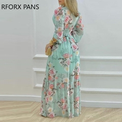 Vestido Longo Estampa Floral Ref 9934 na internet