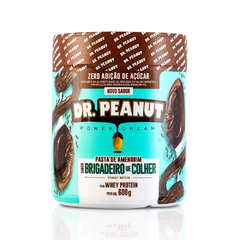 PASTA DE AMENDOIM SABOR BRIGADEIRO DE COLHER COM WHEY PROTEIN (600G) DR. PEANUT