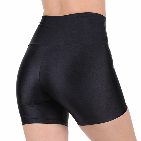 Short Curto Fitness Cirrê Cós Alto Preto Summer Soul na internet