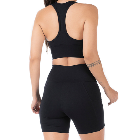 Conjunto Fitness Suplex Top e Short Preto - comprar online