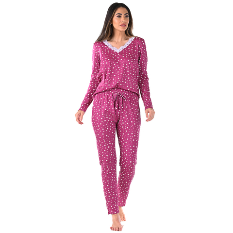 Pijama Feminino Inverno Adulto Longo