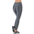 Calça Legging Fitness Cinza Cirrê Cós Alto com Bolso para Treinos Confortáveis - comprar online