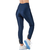 Legging Fitness Azul Cirrê Cós Alto para Treino - comprar online