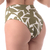 Calcinha de Biquíni Hot Pants Cós Duplo Estampado Verde - comprar online