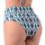 Calcinha de Biquíni Hot Pants Cós Duplo Abstrato Azul na internet