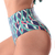 Calcinha de Biquíni Hot Pants Cós Duplo Abstrato Azul - Summer Soul