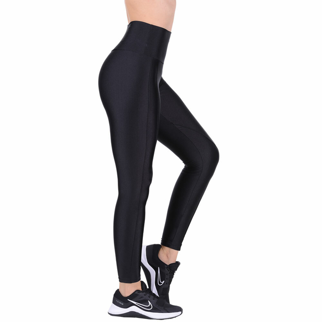 Calça Legging Montaria Cós Alto Cirrê Preto