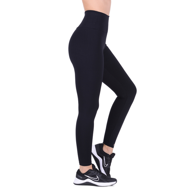 Calça Legging Fitness Suplex Cós Alto Preta