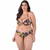 Calcinha de Biquíni Cintura Alta Plus Size Estampado Azul - Summer Soul