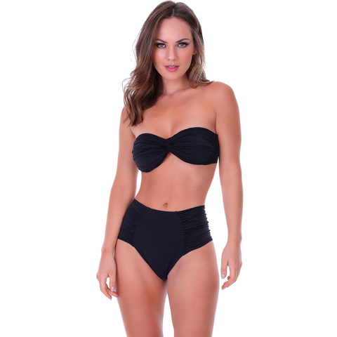 Calcinha de Biquíni Hot Pants Preta com Tecnologia Fluity - Summer Soul