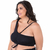 Biquíni Top Plus Size Cropped Com Bojo Liso Preto na internet