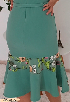 Vestido Midi na Alfaiataria Verde Moda Evangélica na internet