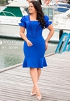 Vestido Azul Moda Evangélica 30164