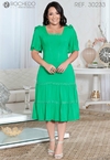 Vestido Verde Moda Evangélica 30233