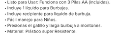 PISTOLA DE BURBUJAS CON LUCES en internet