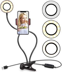 Aro luz flexible soporte celular !