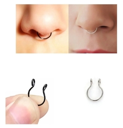 Falso Septum Piercing Argollitas Acero Quirurgico