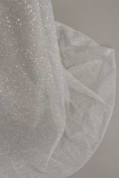 S0591 - TUL CON GLITTER - Sole Silva Telas de Novias ~ Bridal Fabrics