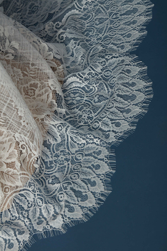 S0387 - ENCAJE CHANTILLY - Sole Silva Telas de Novias ~ Bridal Fabrics