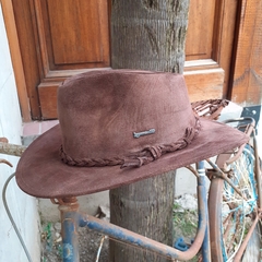 Sombrero Cuero Nobuk Australiano Lagomarsino