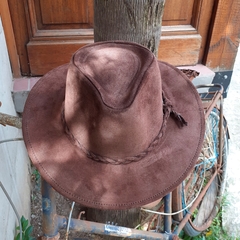 Sombrero Cuero Nobuk Australiano Lagomarsino - comprar online