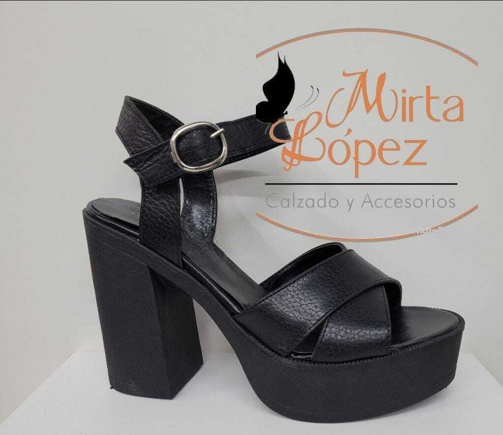 Sandalias taco palo outlet