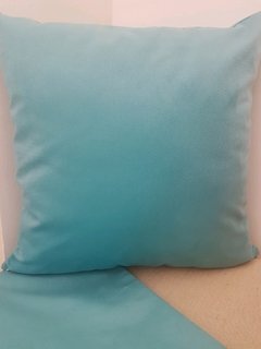 Capa de almofada suede azul tifanny - comprar online