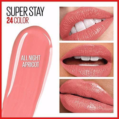 Batom Maybelline Super Stay 24h Cor 240 All Night Apricot - comprar online