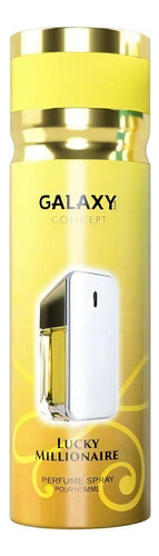 Perfume Aerosol Body Spray Galaxy Concept Million Lucky 200ml Masculino na internet