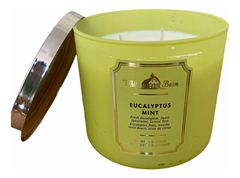 Vela Aromática Eucalyptus Mint Bath & Body Works Riscada