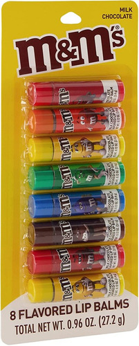 Kit 8 Lip Balm M&ms Original Importado Sabor Chocolate - comprar online