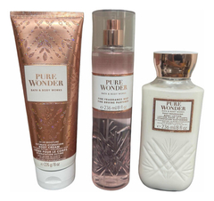 Kit Bath & Body Works Pure Wonder 3 Itens