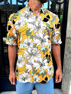 Camisa flores yellow