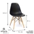 Conjunto com 2 Cadeiras Eames Eiffel Base de Madeira Or Design - 1102 B - comprar online