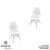 Conjunto com 2 Cadeiras Colmeia Eames Eiffel Base de Madeira Or Design - 1119 B - comprar online