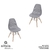 Conjunto com 2 Cadeiras Colmeia Eames Eiffel Base de Madeira Or Design - 1119 B