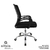 Cadeira de Escritório Giratória com Base Cromada Or Design - Secretária Office 3324 - loja online