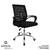 Cadeira de Escritório Giratória com Base Cromada Or Design - Secretária Office 3324