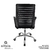 Cadeira de Escritório Giratória com Base Cromada Or Design - Secretária Office 3324 - comprar online