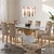Mesa de Jantar com Tampo de Vidro a Pronta Entrega e 06 Cadeiras - Dubai