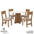 Mesa de Jantar com Tampo em MDF Redondo 04 Cadeiras - Flipp B na internet