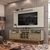 Rack Retro Larimar com Painel de TV Chanel Para TV de até 50 Polegadas 1,60 cm de Largura - Móveis Bechara