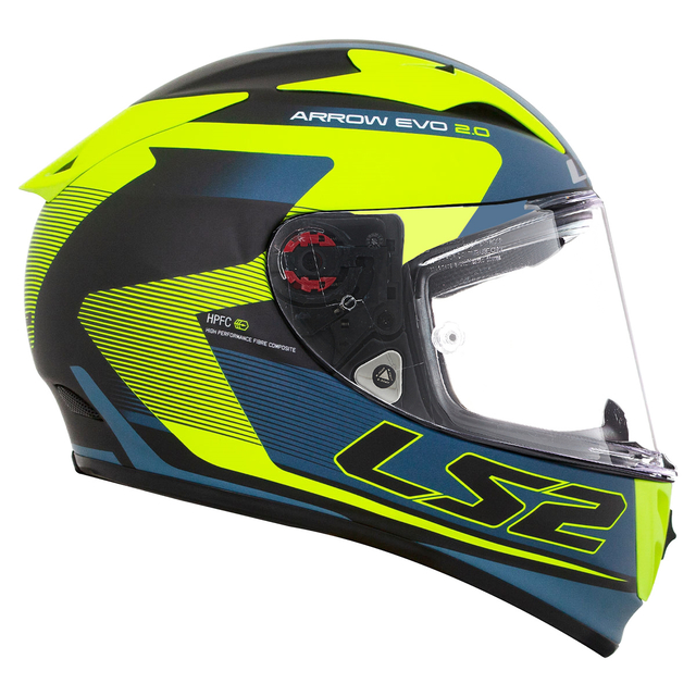 Casco 323 Arrow Evo COMPETE Negro Azul Amarillo