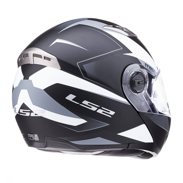 Casco 370 Easy Stripe Negro Blanco