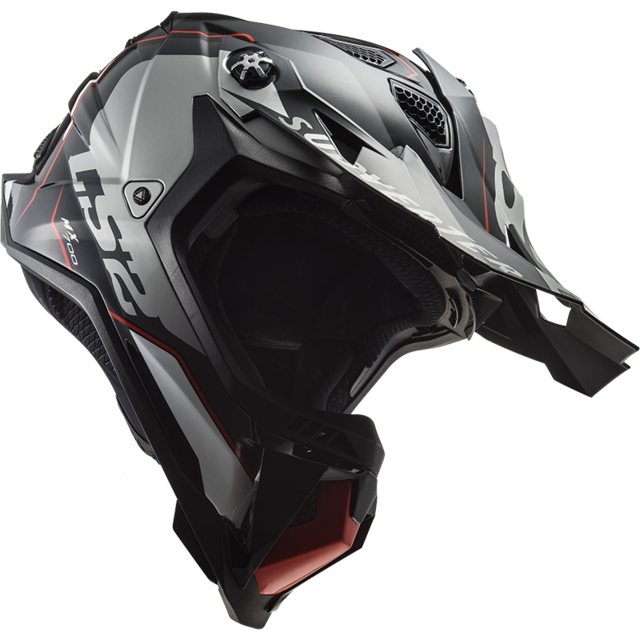 Casco ls2 plateado hot sale